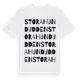 White t-shirt med Stora Hundudden ordlek t-shirt