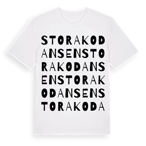 Stora Kodansen ordlek t-shirt – ekologisk bomull t-shirt från Pinshirt