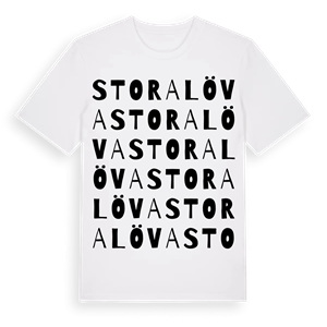 Stora Löva ordlek t-shirt – ekologisk bomull t-shirt från Pinshirt