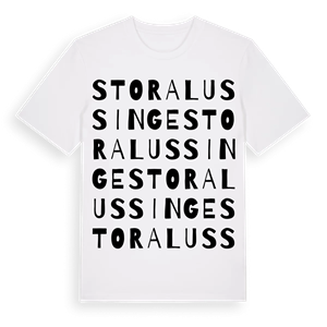 Stora Lussinge ordlek t-shirt – ekologisk bomull t-shirt från Pinshirt