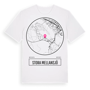 Stora Mellansjö t-shirt – ekologisk bomull t-shirt från Pinshirt