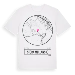 Stora Mellansjö t-shirt – ekologisk bomull t-shirt från Pinshirt