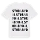 White t-shirt med Stora Nydal ordlek t-shirt