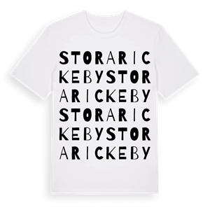 Stora Rickeby ordlek t-shirt – ekologisk bomull t-shirt från Pinshirt