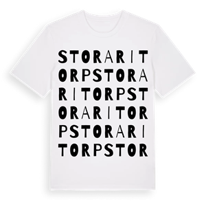 Stora Ritorp ordlek t-shirt – ekologisk bomull t-shirt från Pinshirt