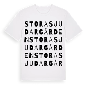 Stora Sjudargården ordlek t-shirt – ekologisk bomull t-shirt från Pinshirt