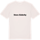 Vintage White t-shirt med Stora Söderby fetstil t-shirt