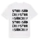 White t-shirt med Stora Söderby ordlek t-shirt