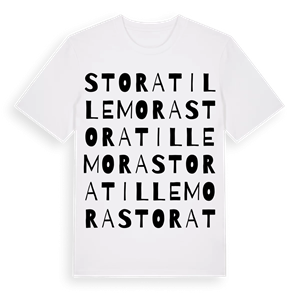 Stora Tillemora ordlek t-shirt – ekologisk bomull t-shirt från Pinshirt