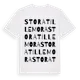 White t-shirt med Stora Tillemora ordlek t-shirt