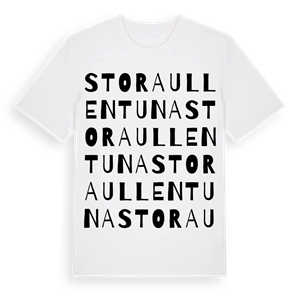 Stora Ullentuna ordlek t-shirt – ekologisk bomull t-shirt från Pinshirt