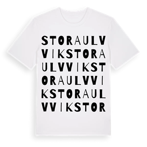Stora Ulvvik ordlek t-shirt – ekologisk bomull t-shirt från Pinshirt