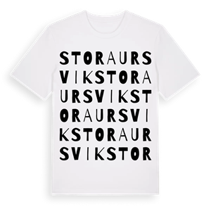 Stora Ursvik ordlek t-shirt – ekologisk bomull t-shirt från Pinshirt