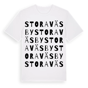 Stora Väsby ordlek t-shirt – ekologisk bomull t-shirt från Pinshirt