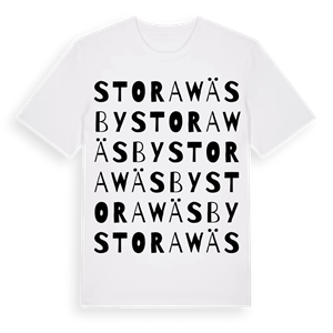 Stora Wäsby ordlek t-shirt – ekologisk bomull t-shirt från Pinshirt