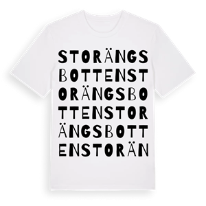 Storängsbotten ordlek t-shirt – ekologisk bomull t-shirt från Pinshirt