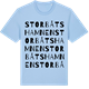 Blue Soul t-shirt med Storbåtshamnen ordlek t-shirt