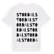 White t-shirt med Stordal ordlek t-shirt