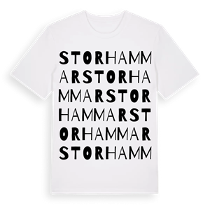 Storhammar ordlek t-shirt – ekologisk bomull t-shirt från Pinshirt