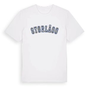 Storlägg college t-shirt – ekologisk bomull t-shirt från Pinshirt