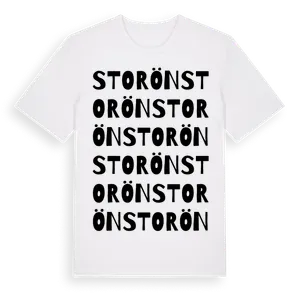 Storön ordlek t-shirt – ekologisk bomull t-shirt från Pinshirt