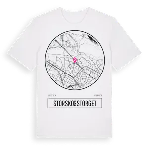 Storskogstorget t-shirt – ekologisk bomull t-shirt från Pinshirt