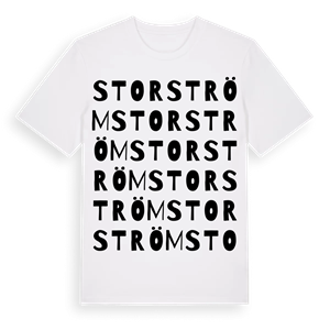 Storström ordlek t-shirt – ekologisk bomull t-shirt från Pinshirt