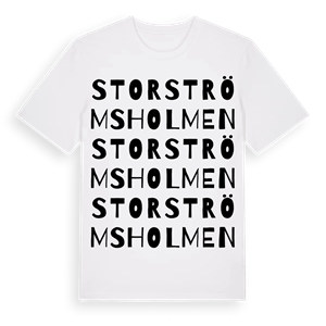 Storströmsholmen ordlek t-shirt – ekologisk bomull t-shirt från Pinshirt