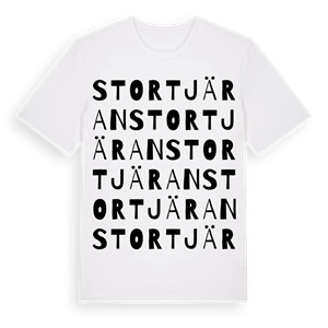 Stortjäran ordlek t-shirt – ekologisk bomull t-shirt från Pinshirt