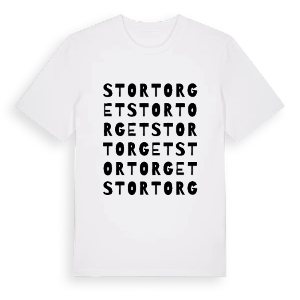 Stortorget ordlek t-shirt – ekologisk bomull t-shirt från Pinshirt
