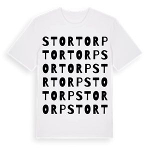 Stortorp ordlek t-shirt – ekologisk bomull t-shirt från Pinshirt