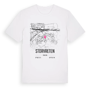 Storvreten karta t-shirt – ekologisk bomull t-shirt från Pinshirt