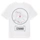 White t-shirt med Strand t-shirt