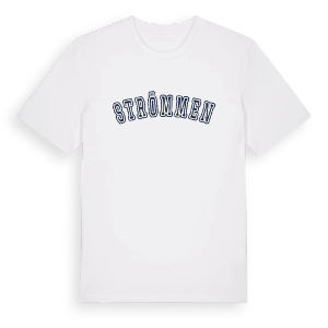 Strömmen college t-shirt – ekologisk bomull t-shirt från Pinshirt