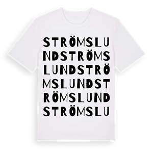 Strömslund ordlek t-shirt – ekologisk bomull t-shirt från Pinshirt