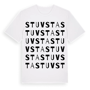 Stuvsta ordlek t-shirt – ekologisk bomull t-shirt från Pinshirt