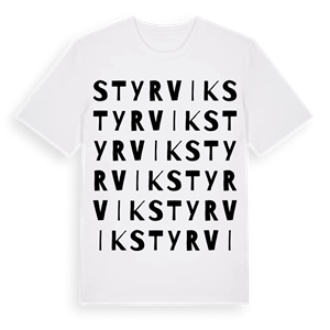 Styrvik ordlek t-shirt – ekologisk bomull t-shirt från Pinshirt
