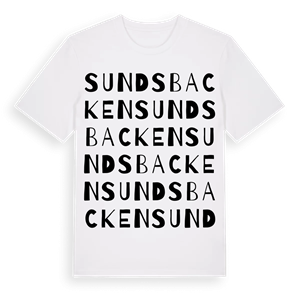 Sundsbacken ordlek t-shirt – ekologisk bomull t-shirt från Pinshirt