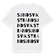 Sundsvik strand ordlek t-shirt