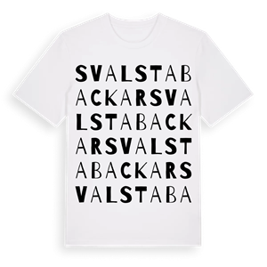 Svalsta backar ordlek t-shirt – ekologisk bomull t-shirt från Pinshirt
