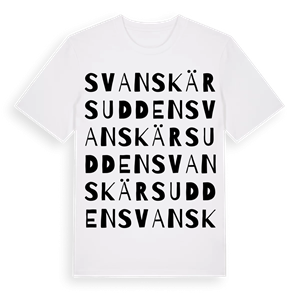 Svanskärsudden ordlek t-shirt – ekologisk bomull t-shirt från Pinshirt