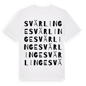 Svärlinge ordlek t-shirt – ekologisk bomull t-shirt från Pinshirt