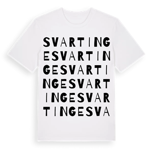 Svartinge ordlek t-shirt – ekologisk bomull t-shirt från Pinshirt