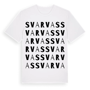 Svarvas ordlek t-shirt – ekologisk bomull t-shirt från Pinshirt