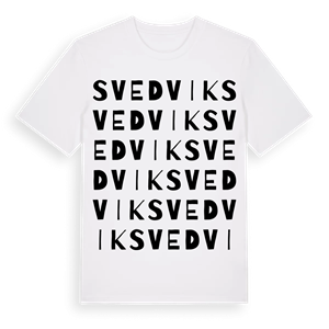 Svedvik ordlek t-shirt – ekologisk bomull t-shirt från Pinshirt