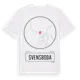 White t-shirt med Svensboda t-shirt