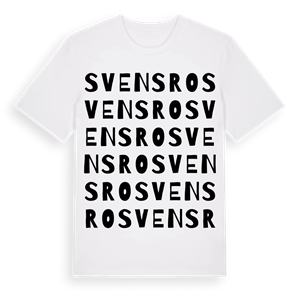 Svensro ordlek t-shirt – ekologisk bomull t-shirt från Pinshirt