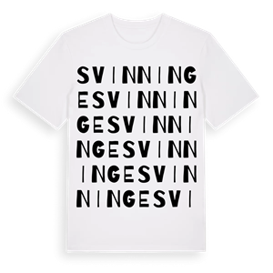 Svinninge ordlek t-shirt – ekologisk bomull t-shirt från Pinshirt