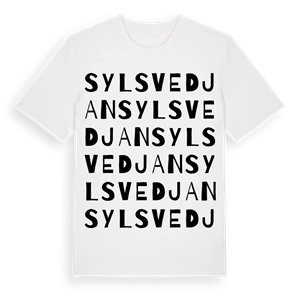 Sylsvedjan ordlek t-shirt – ekologisk bomull t-shirt från Pinshirt