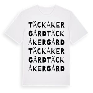 Täckåker gård ordlek t-shirt – ekologisk bomull t-shirt från Pinshirt